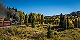 Cumbres and Toltec passenger steam train scenery and views as it makes its way from Chama, New Mexico. Editorial credit: Gestalt Imagery / Shutterstock.com