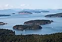 Washington State. San Juan Islands, Sailing through the islands