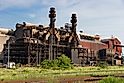The last of the old time rust belt steel mills that is still in operation today in Cleveland, Ohio