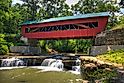 The Helmick Mill Covered Bridge in Ohio