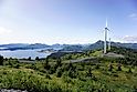 Windmills on Pillar Mountain in Kodiak, Alaska