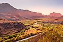 The amazing landscape of the Big Bend Ranch State Park and the Rio Grande River, Texas