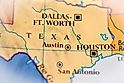 Texas, United States highlighted on a world map.