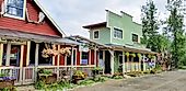 McCarthy, Alaska, two quaint restaurants on main street. Editorial credit: Trina Barnes / Shutterstock.com