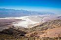 Landscape view of Death Valley National Park during the day as seen from Dantes View (California).