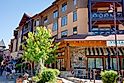  The Village At Mammoth, shopping mall in Mammoth Lakes, a town in California's Sierra Nevada mountains. Editorial credit: bluestork / Shutterstock.com