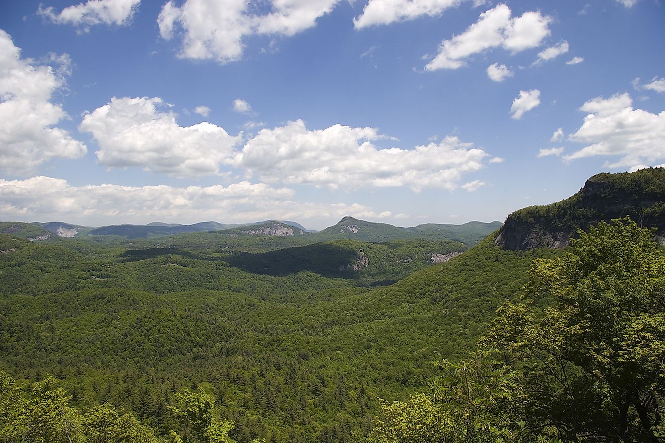 Nantahala National Forest Overlook off Highway 64 between Highlands and Cashiers North Carolina