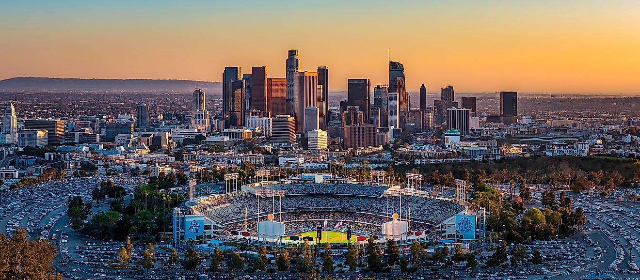 Los Angeles, CA USA- April 15 2024: Los Angeles Dodgers VS Washington. Editorial credit: Larry Gibson / Shutterstock.com