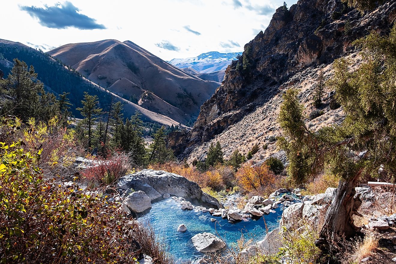 Goldbug Hot Springs in Idaho Salmon-Challis National Forest