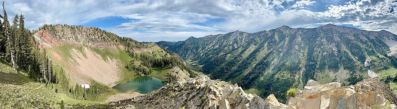 High lake in Bridger Teton National Forest