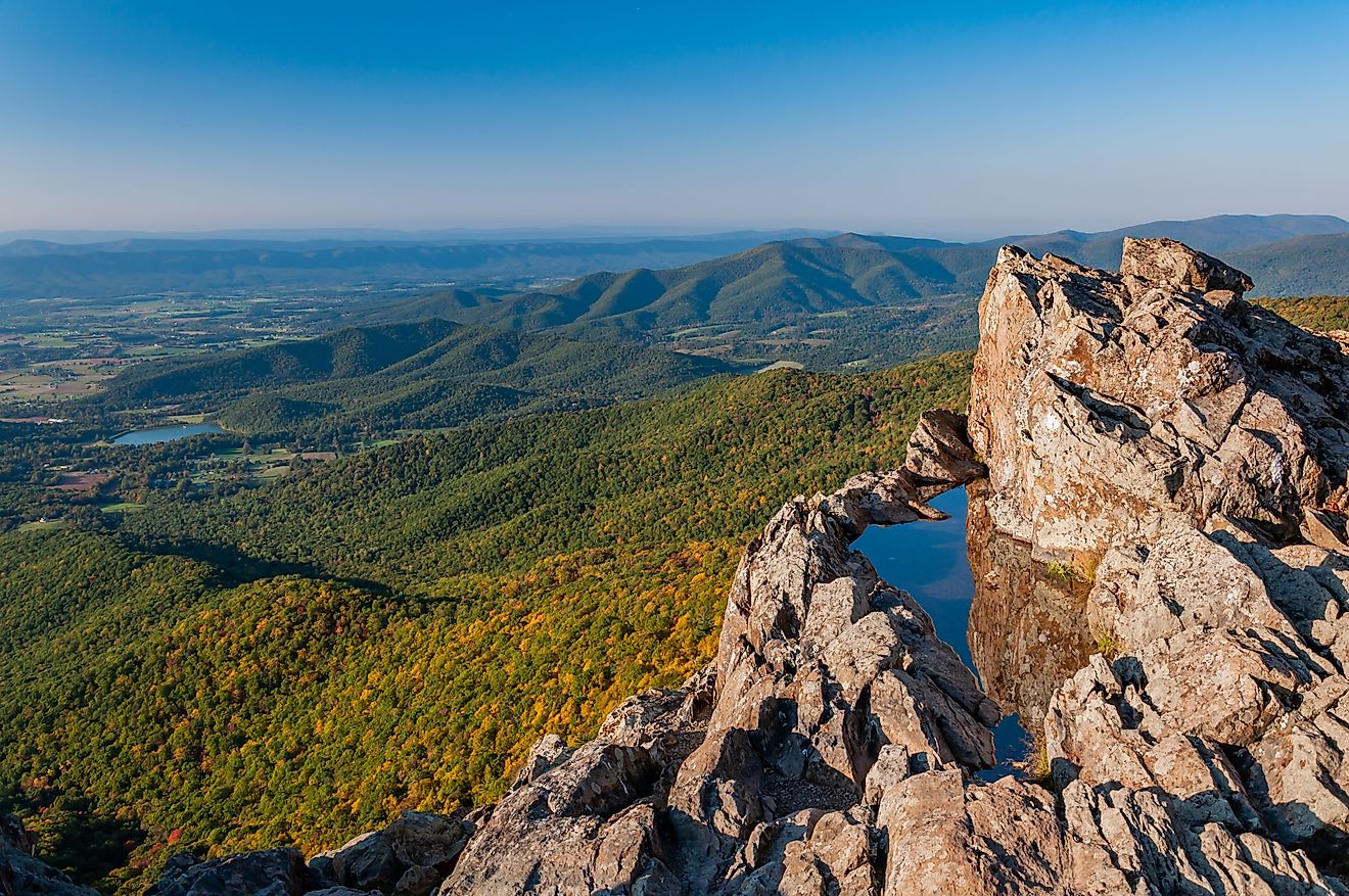 An October Day on Little Stony Man Mountain, Shenandoah National Park Virginia