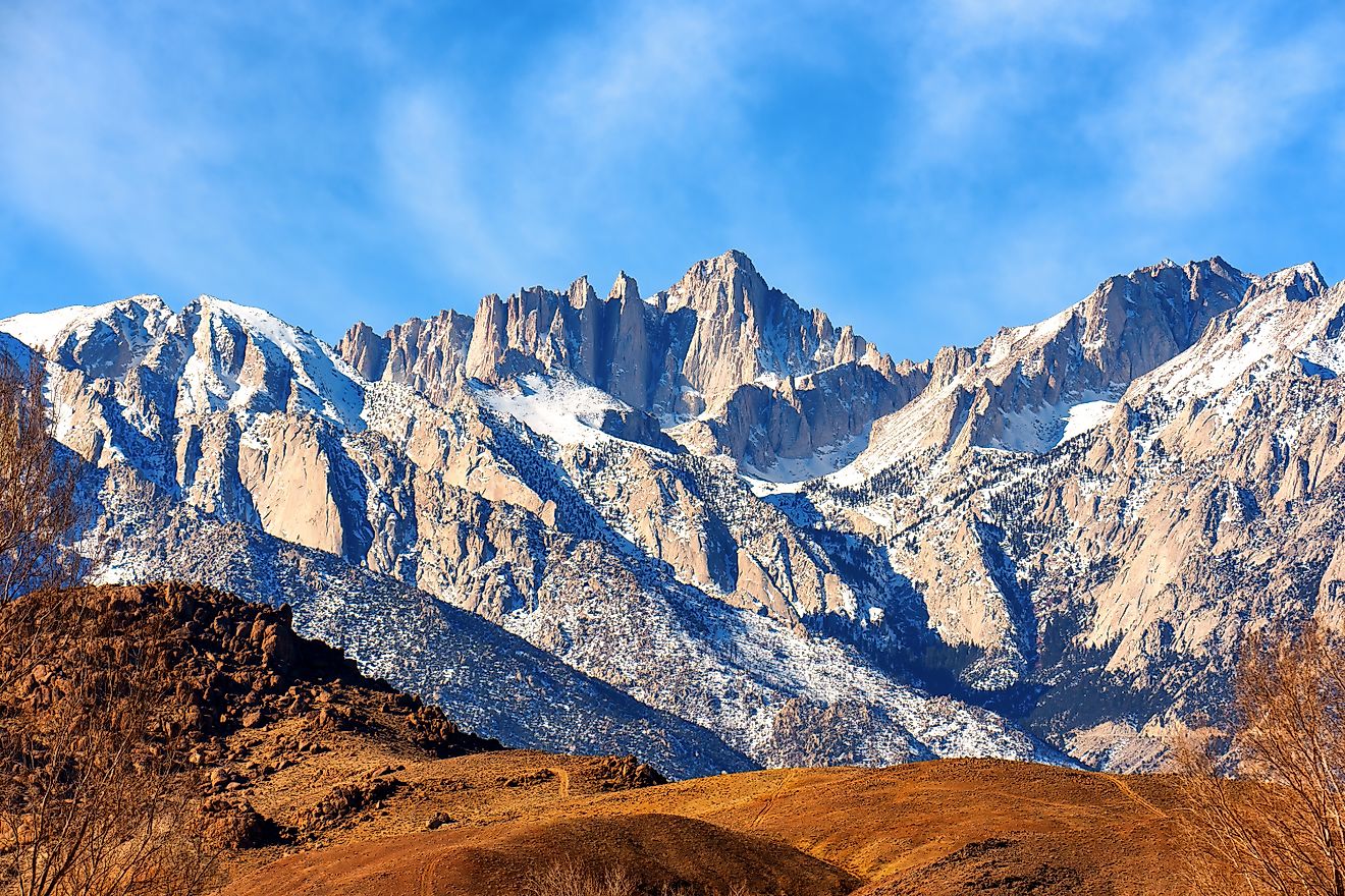 Winter view of the Mt. Whitney