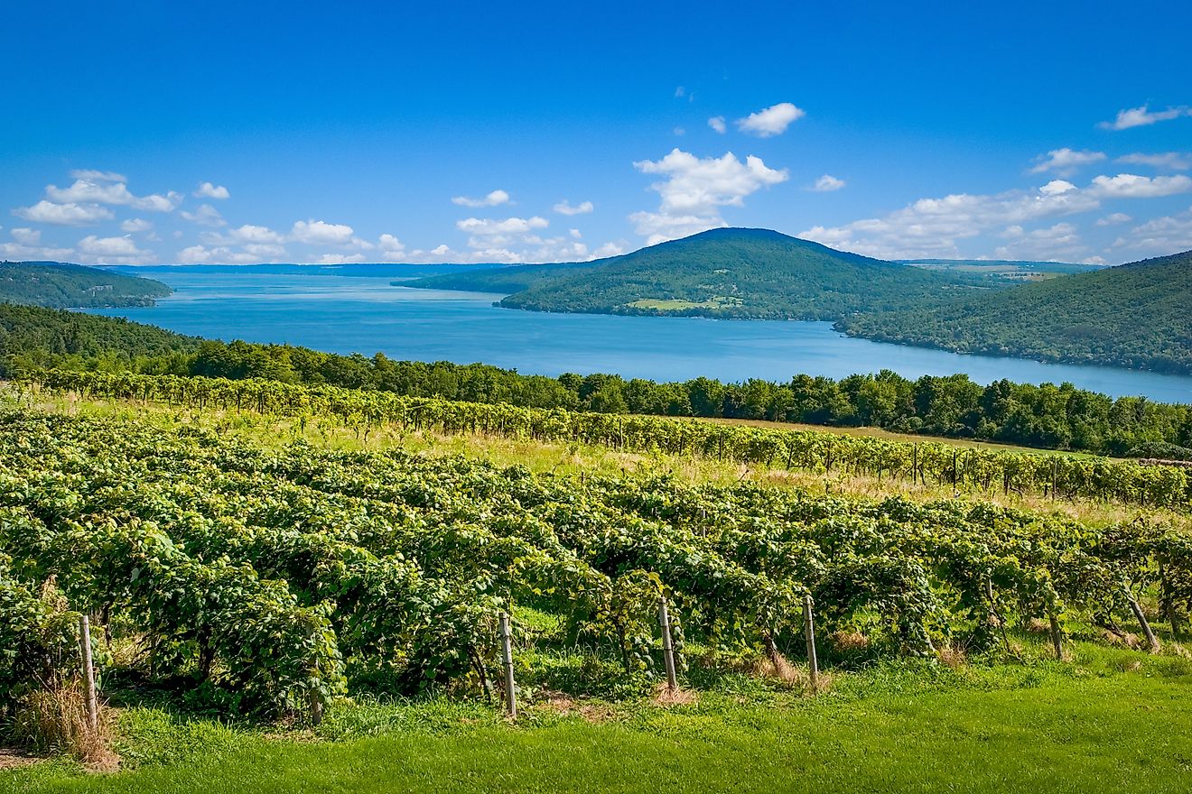 Canandaigua Lake in the Finger Lakes region of New York State 