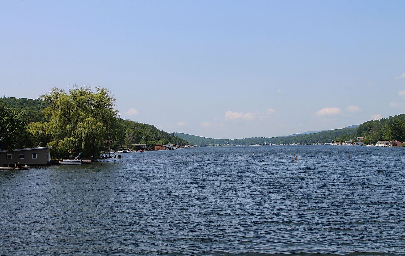 Harveys Lake from the northeast. Editorial credit: Wikimedia Commons