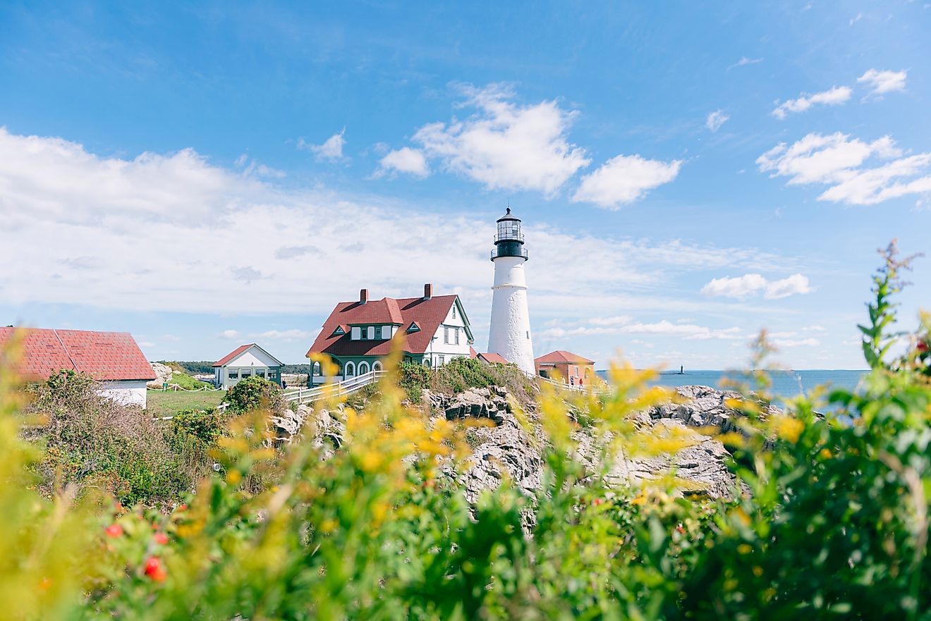 Light House against a Summer Sky