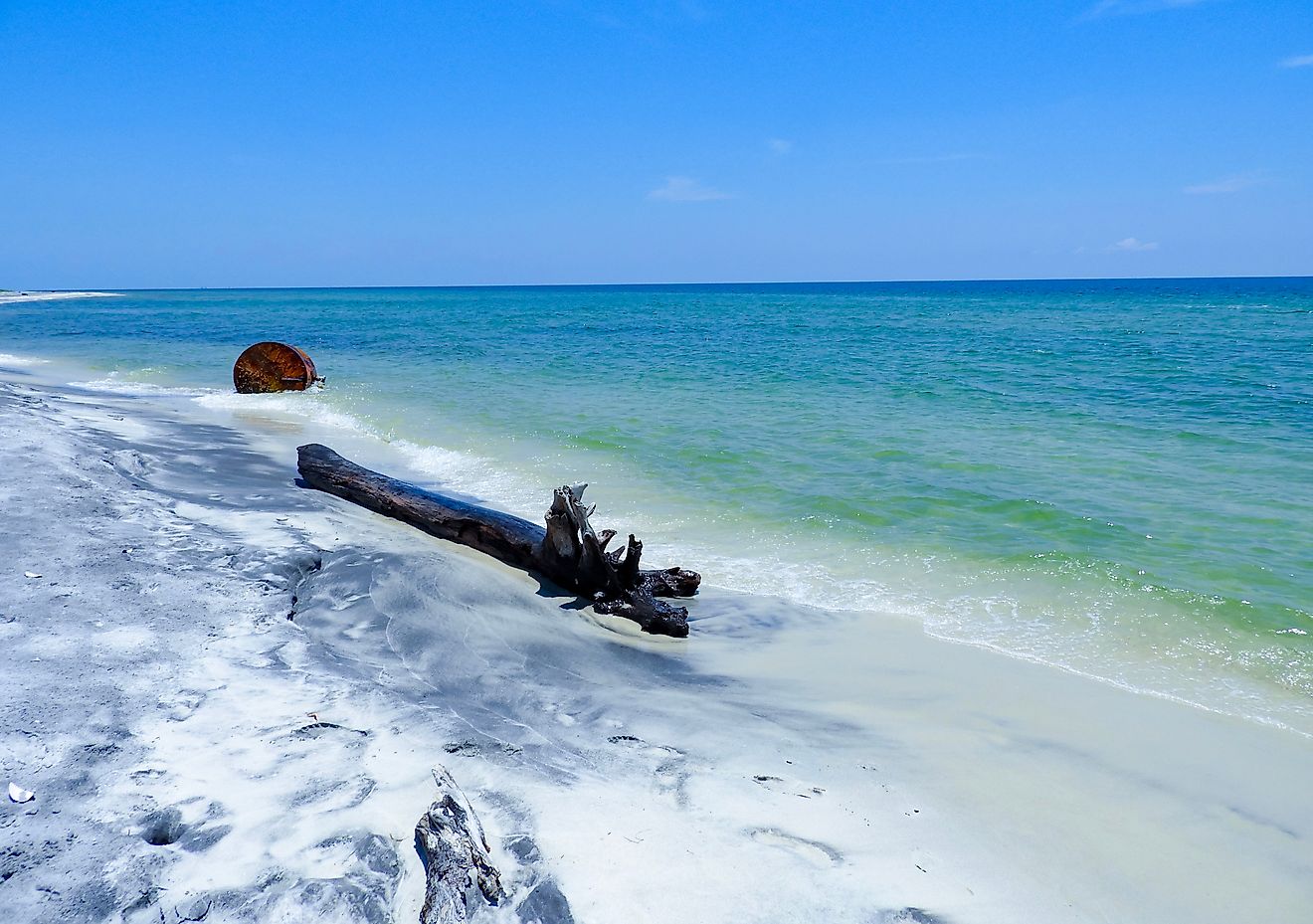 Driftwood washed up on the shore of Ship Island. Taken the summer of 2018.