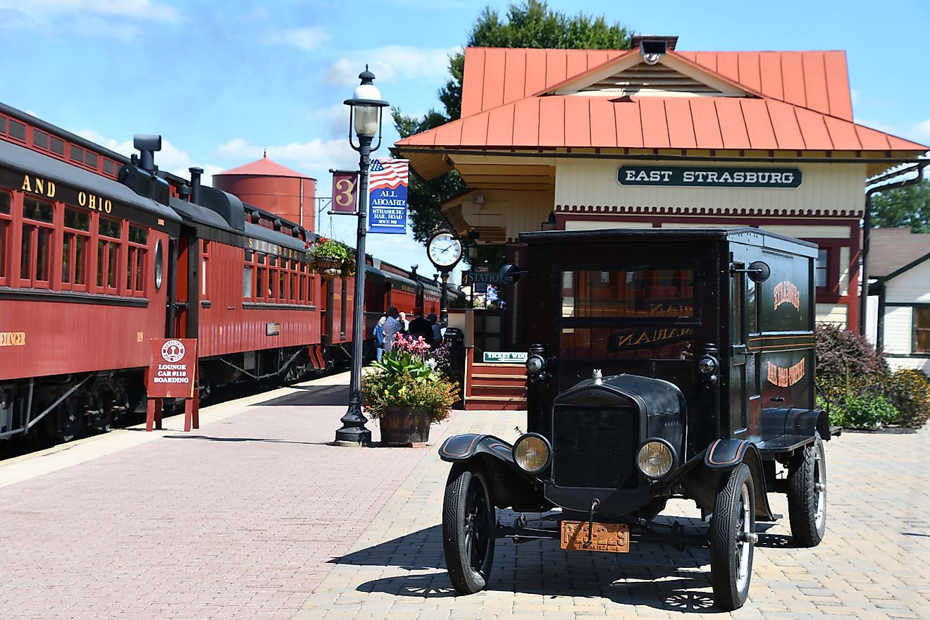 Strasburg Rail Road in Pennsylvania.Editorial credit: Ritu Manoj Jethani / Shutterstock.com