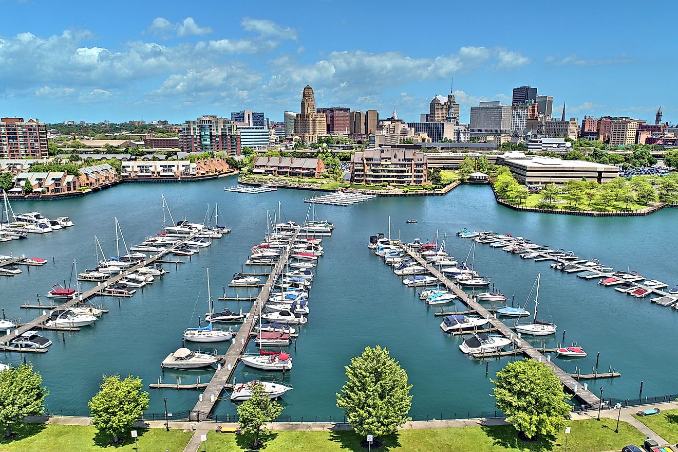 Aerial image captured in Buffalo New York