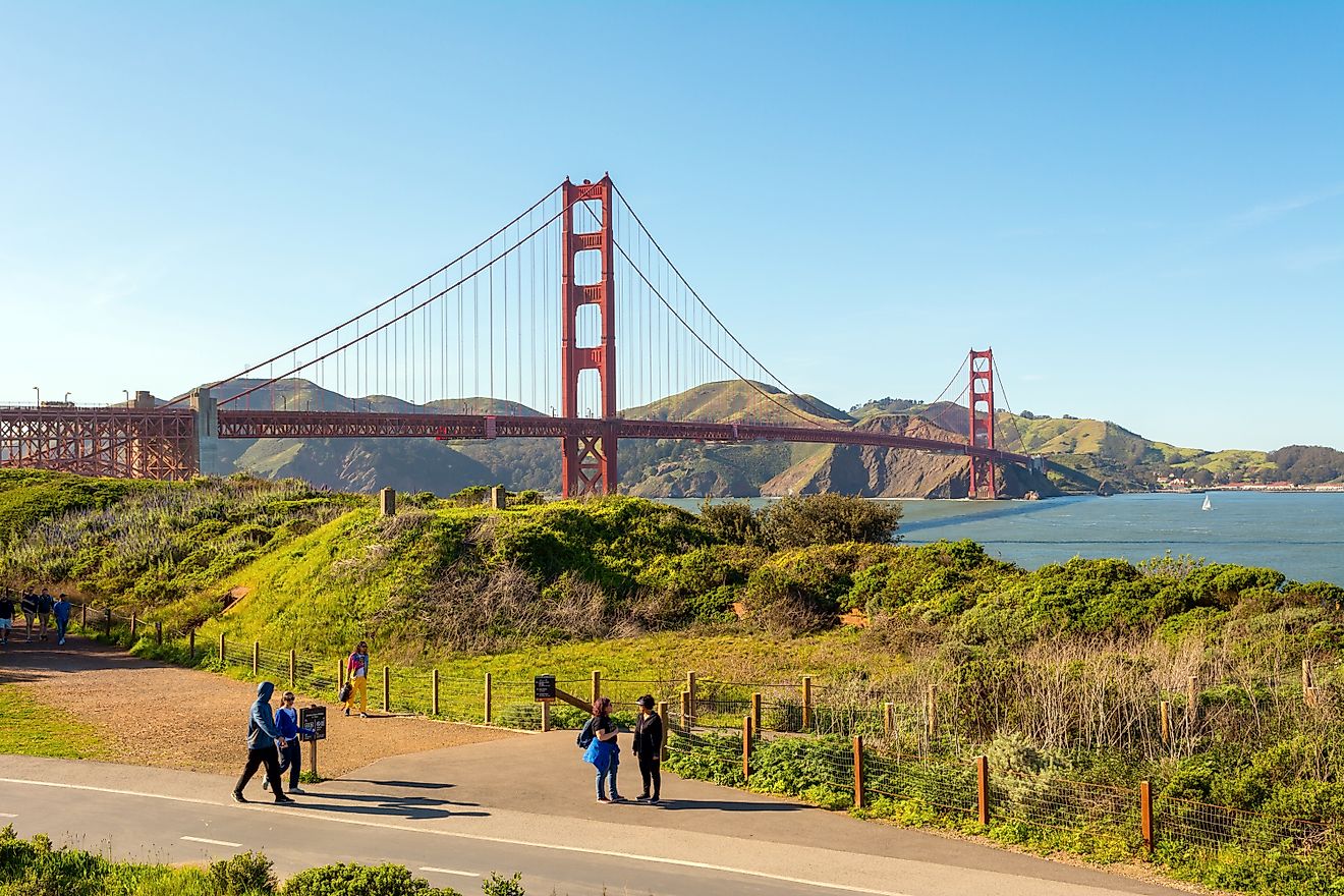 The Golden Gate Bridge in San Francisco, California. Editorial credit: vivooo / Shutterstock.com