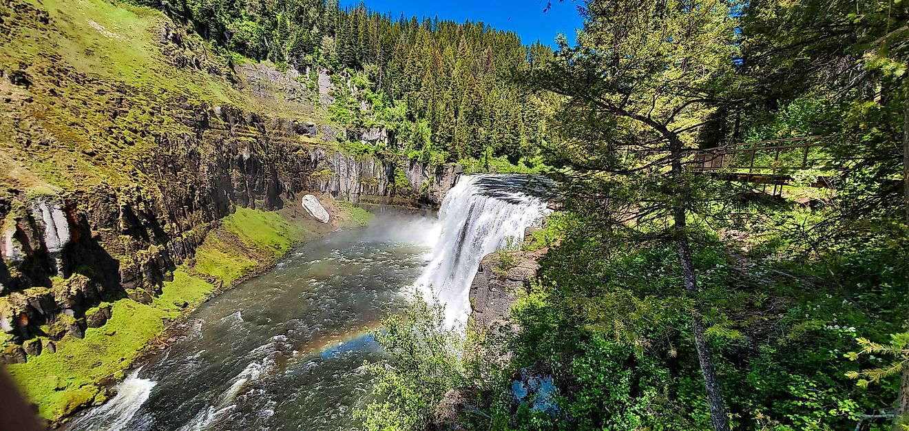 Upper Mesa Falls in Caribou Targhee National Park Idaho 