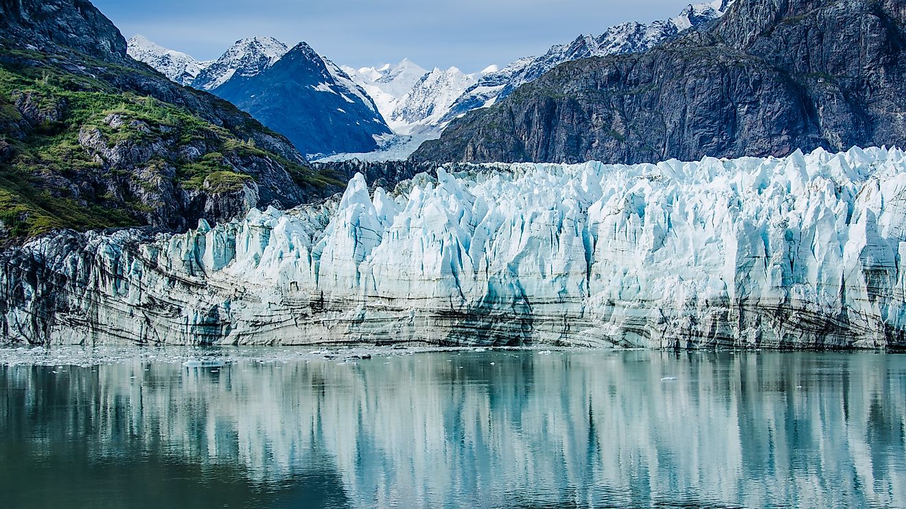 Close-up of Margerie Glacier in Glacier Bay National Park and Preserve