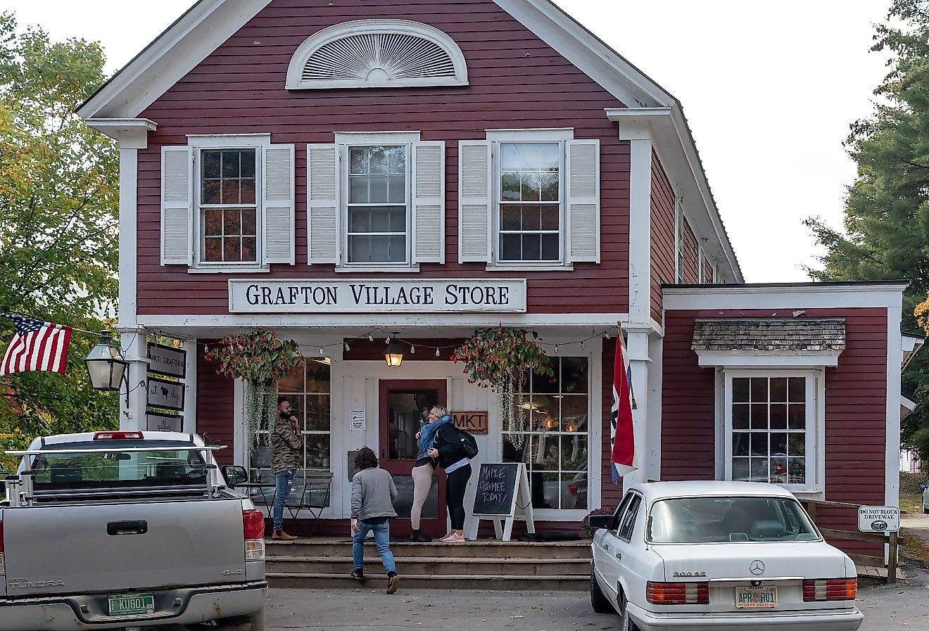 A welcoming hug at the Grafton Village Store. Image credit Bob LoCiero via Shutterstock