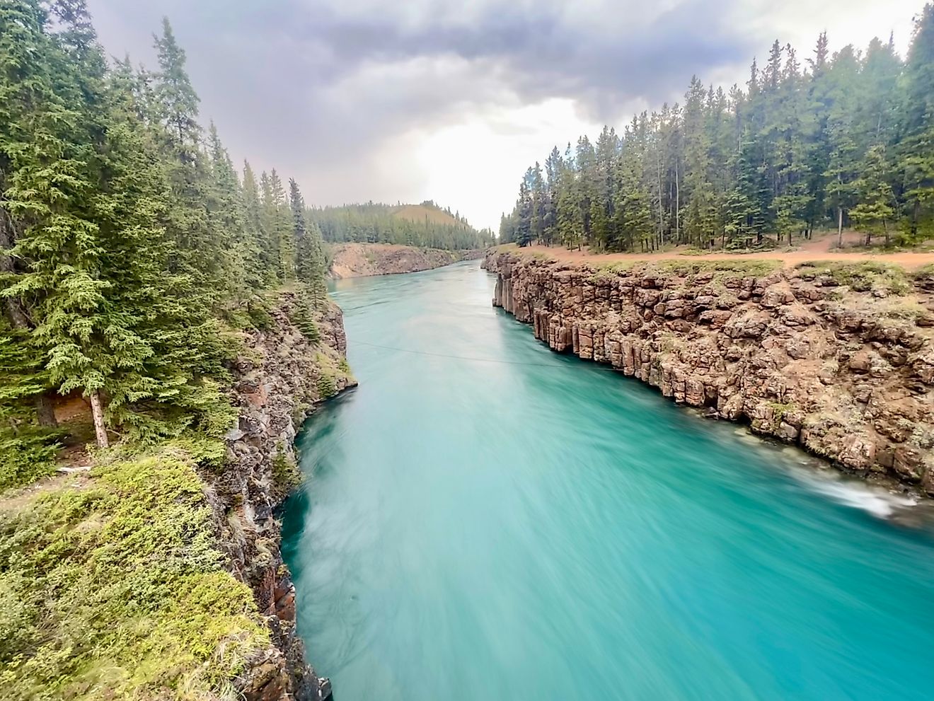 Flowing Yukon River - Whitehorse, Canada