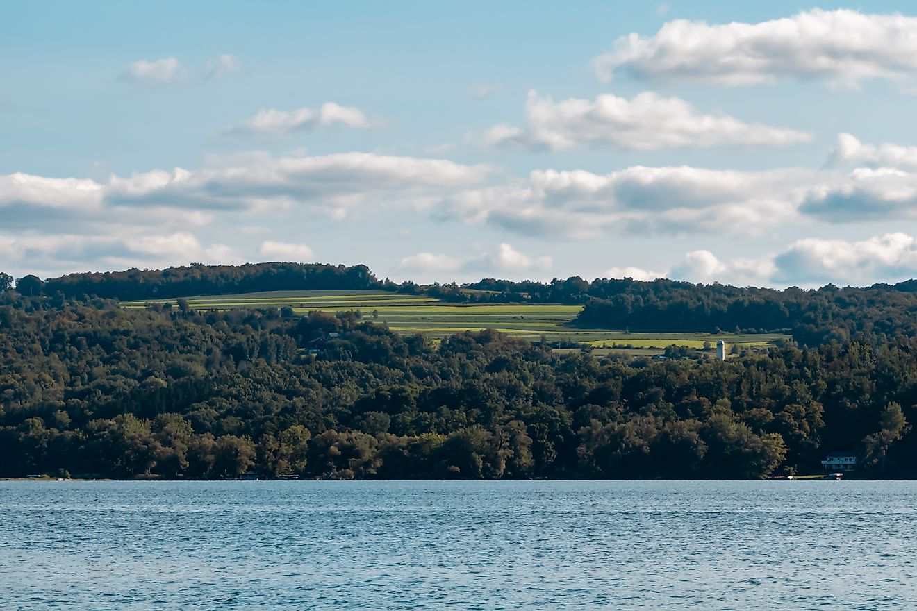 Otisco Lake in New York State, Finger Lakes within Onondaga County.