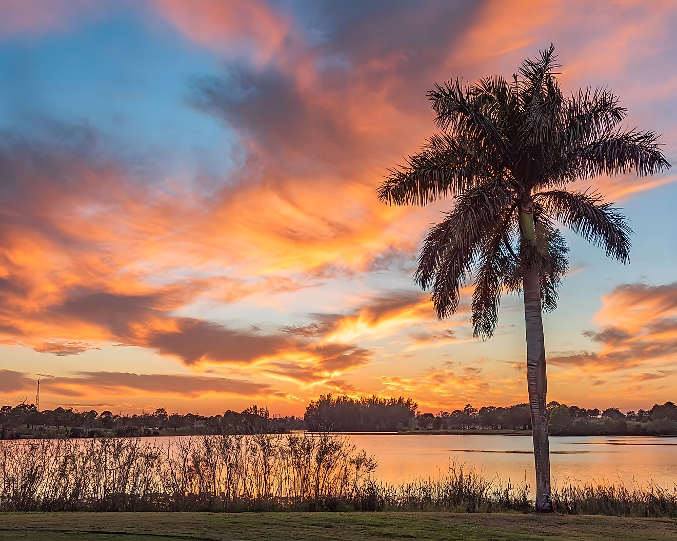 sunset on Lake Okeechobee - West Palm Beach, FL