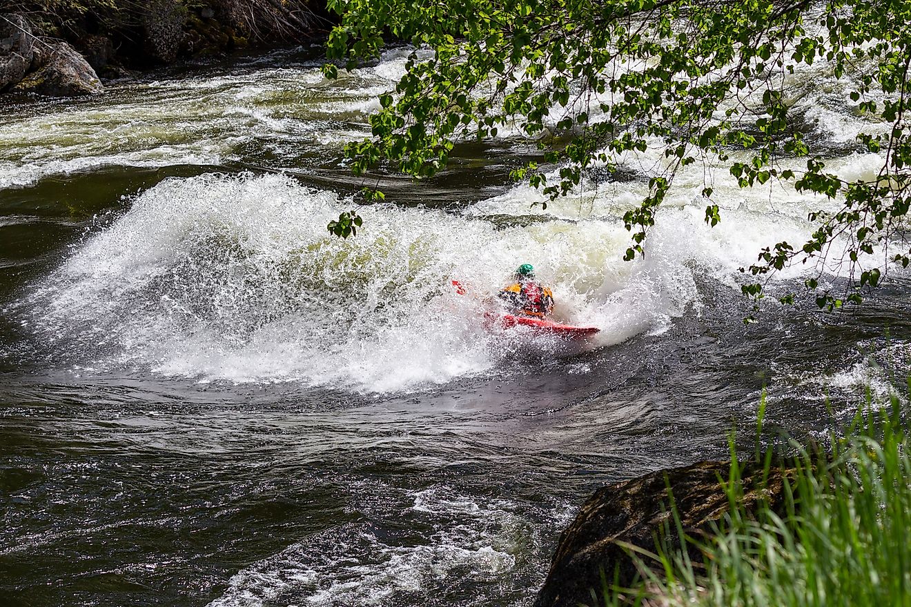 Kayaking on the Lochsa River, Idaho