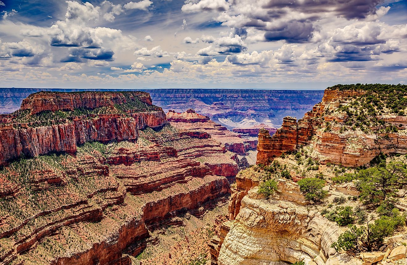 Clouds over the Grand Canyon north rim