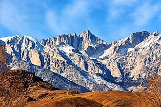 Winter view of the Mt. Whitney
