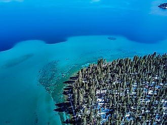 Lake tahoe located in Nevada USA