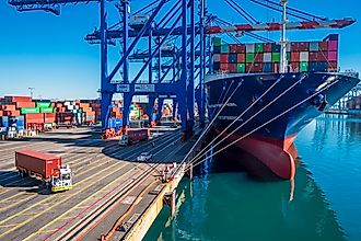 Fenix marine terminal. Port of Los Angeles, California.