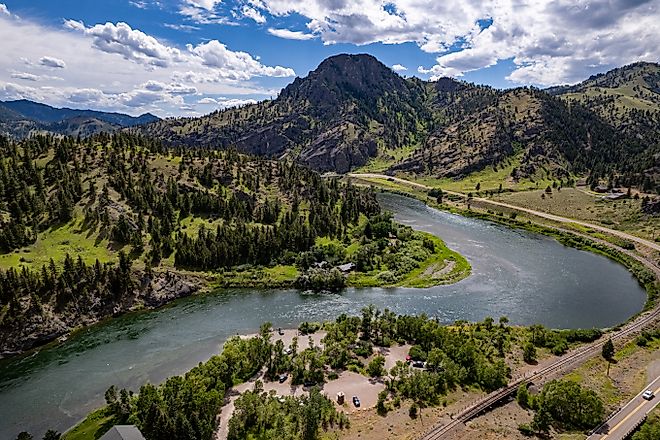 Upper Missouri River Montana Drone image