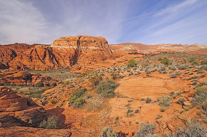 Hidden Canyon in Snow Canyon State Park in Utah