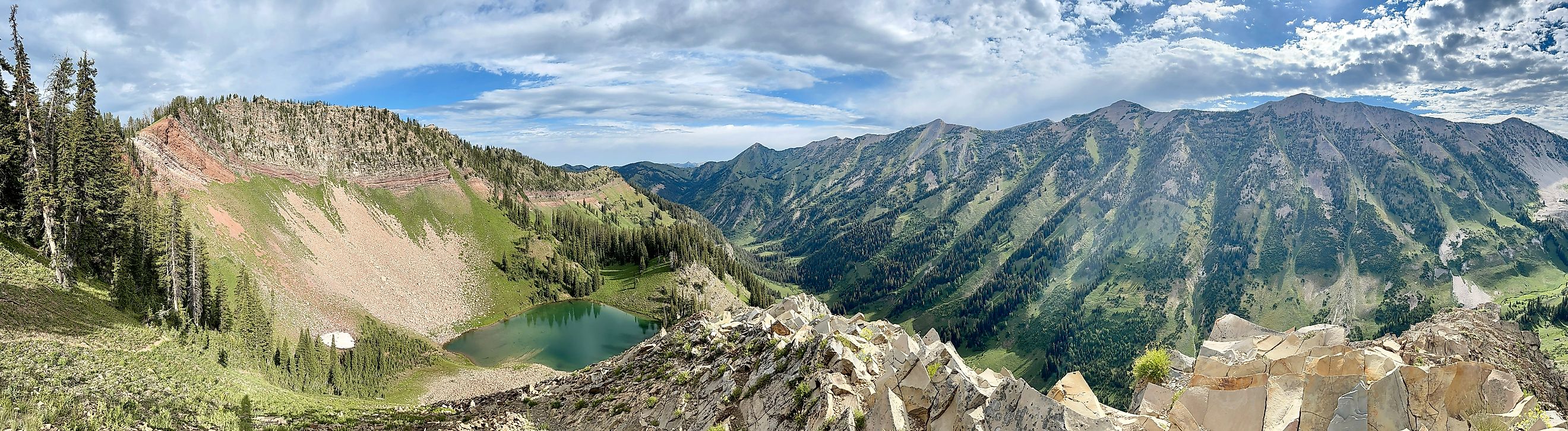 High lake in Bridger Teton National Forest