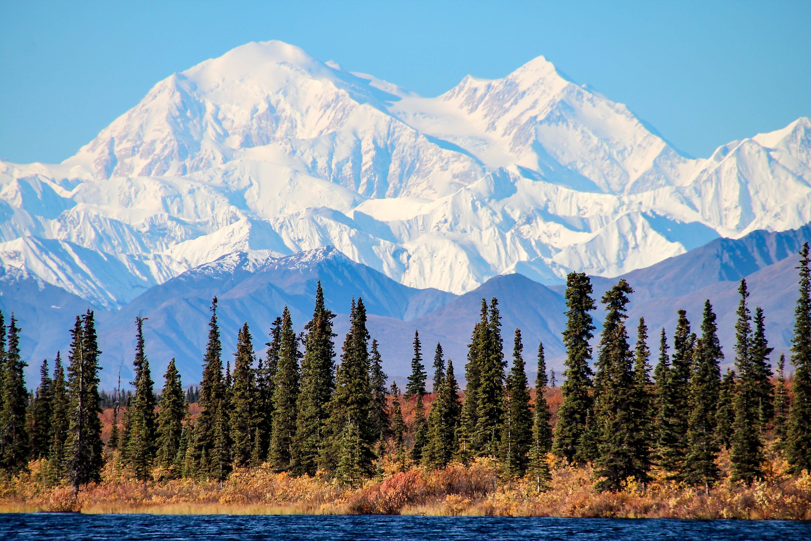 Denali, the highest point in the United States. 
