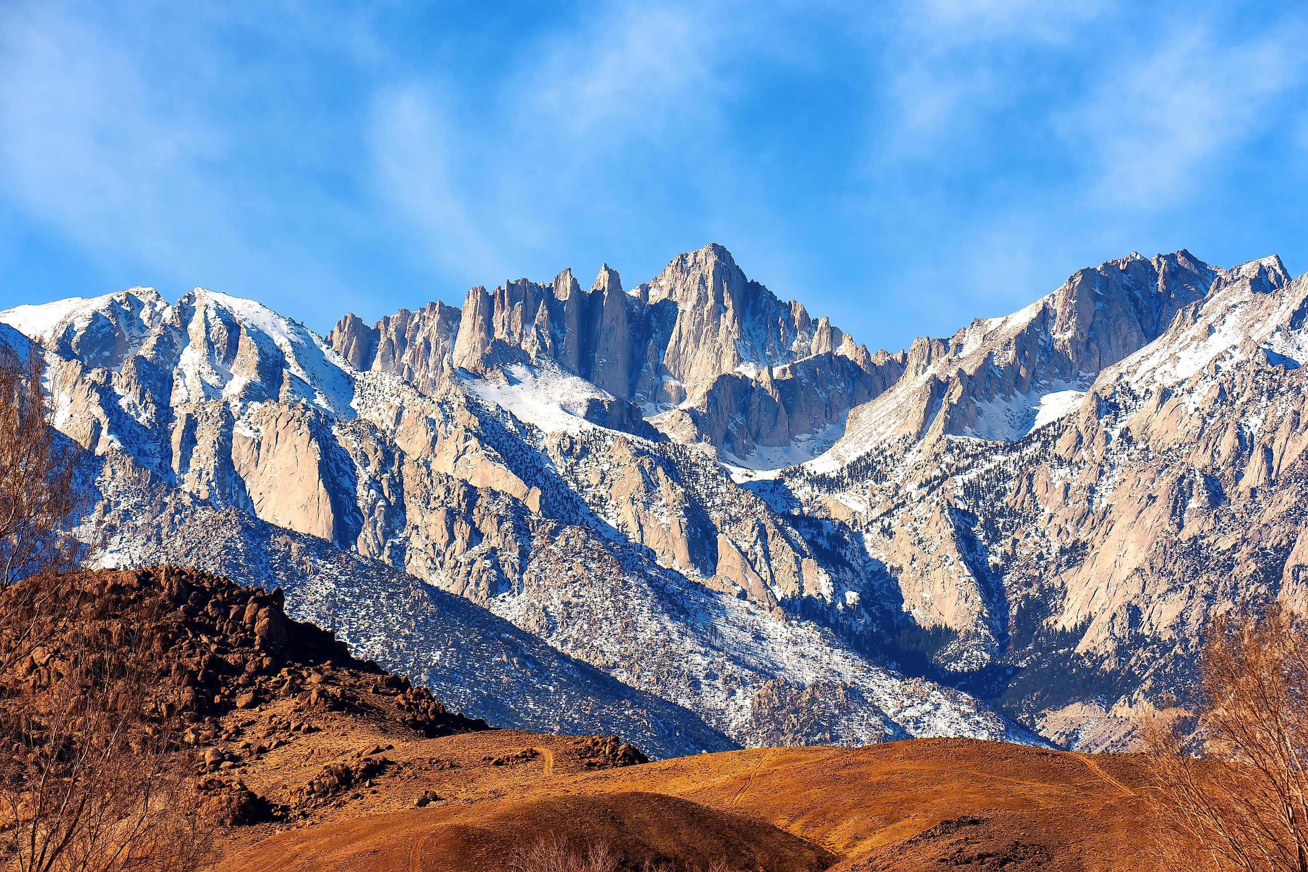 Winter view of the Mt. Whitney