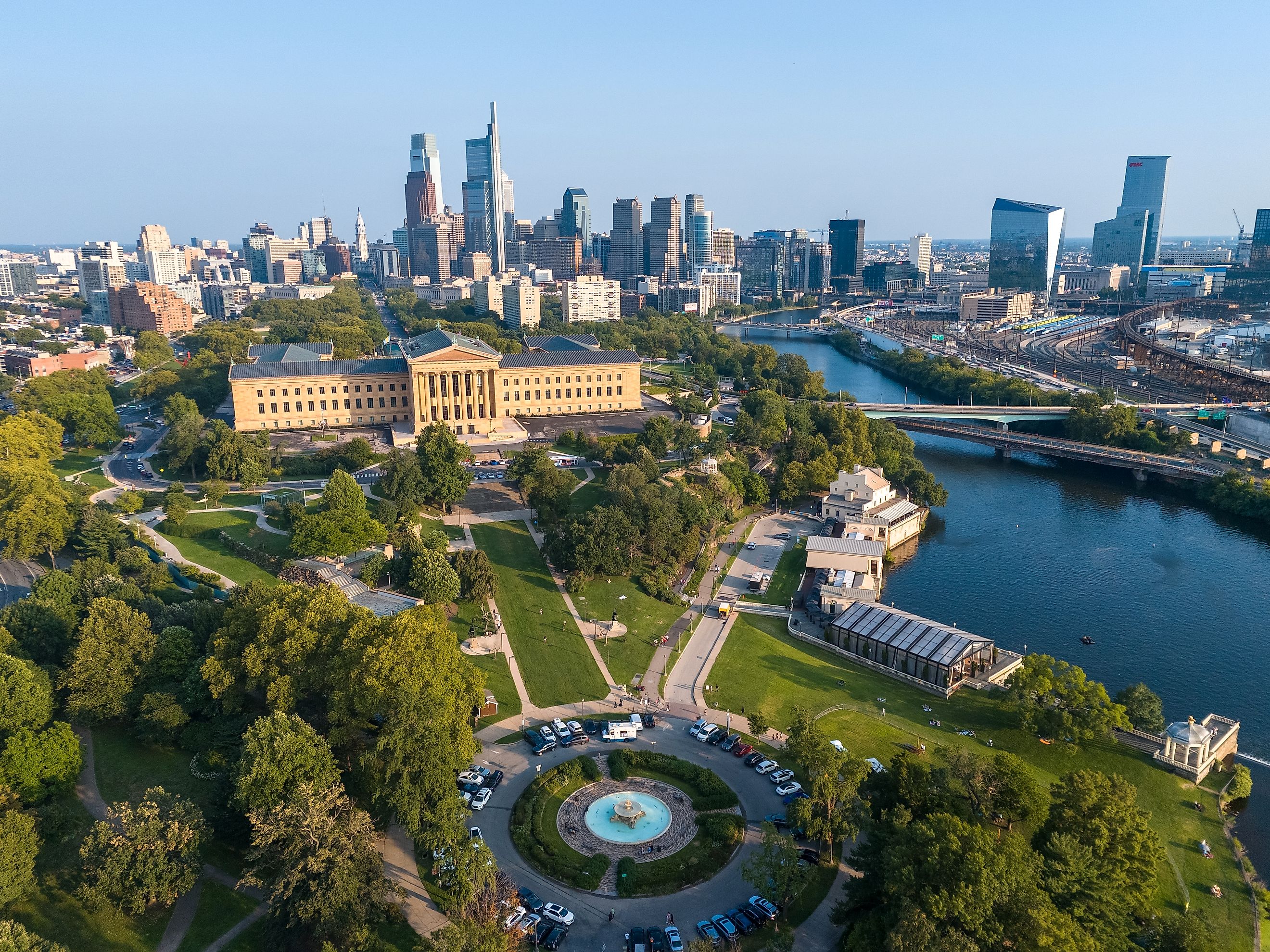 Philadelphia PA, USA- 2024, August 24: Philadelphia Art Museum.Editorial credit: PTS Aerial Services / Shutterstock.com