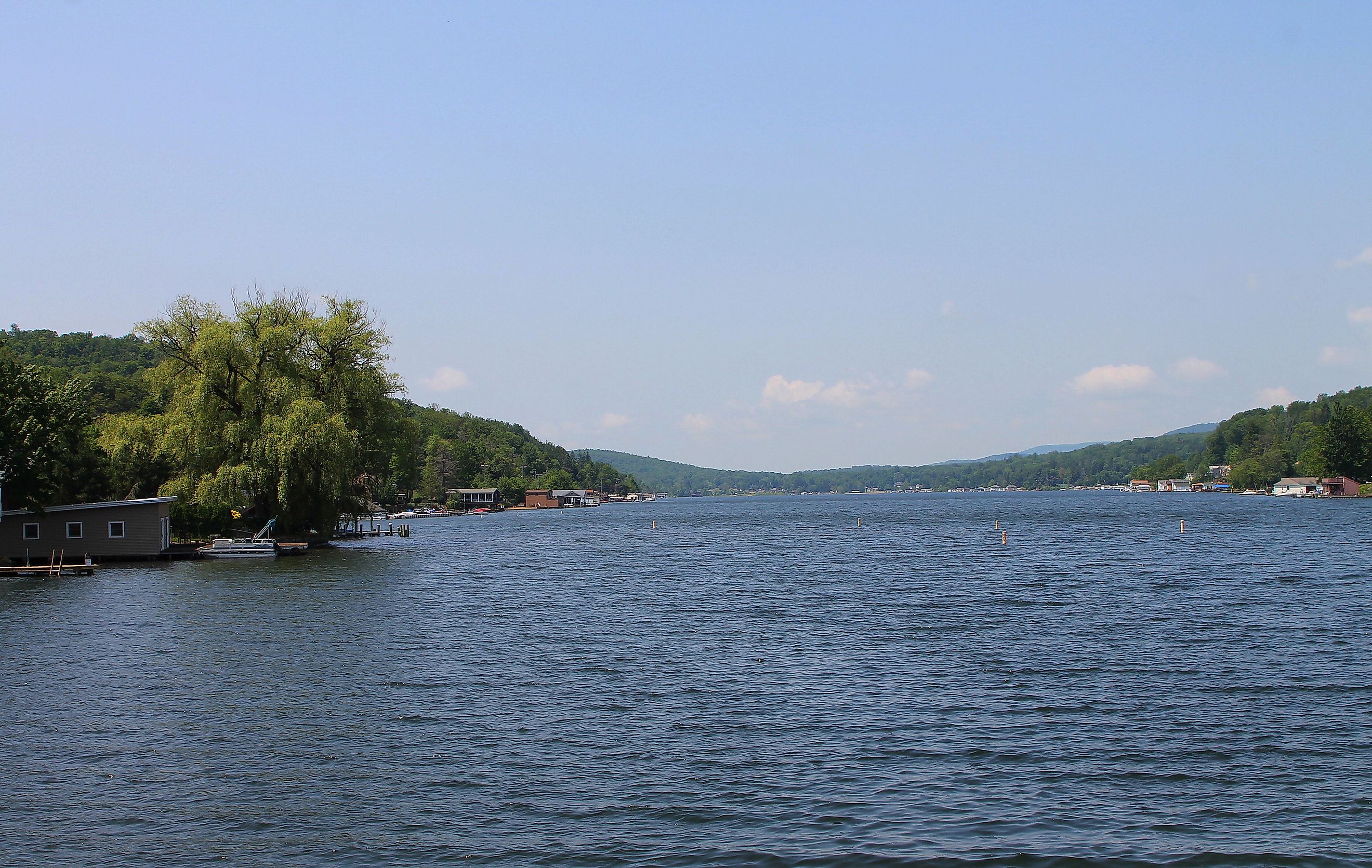 Harveys Lake from the northeast. Editorial credit: Wikimedia Commons