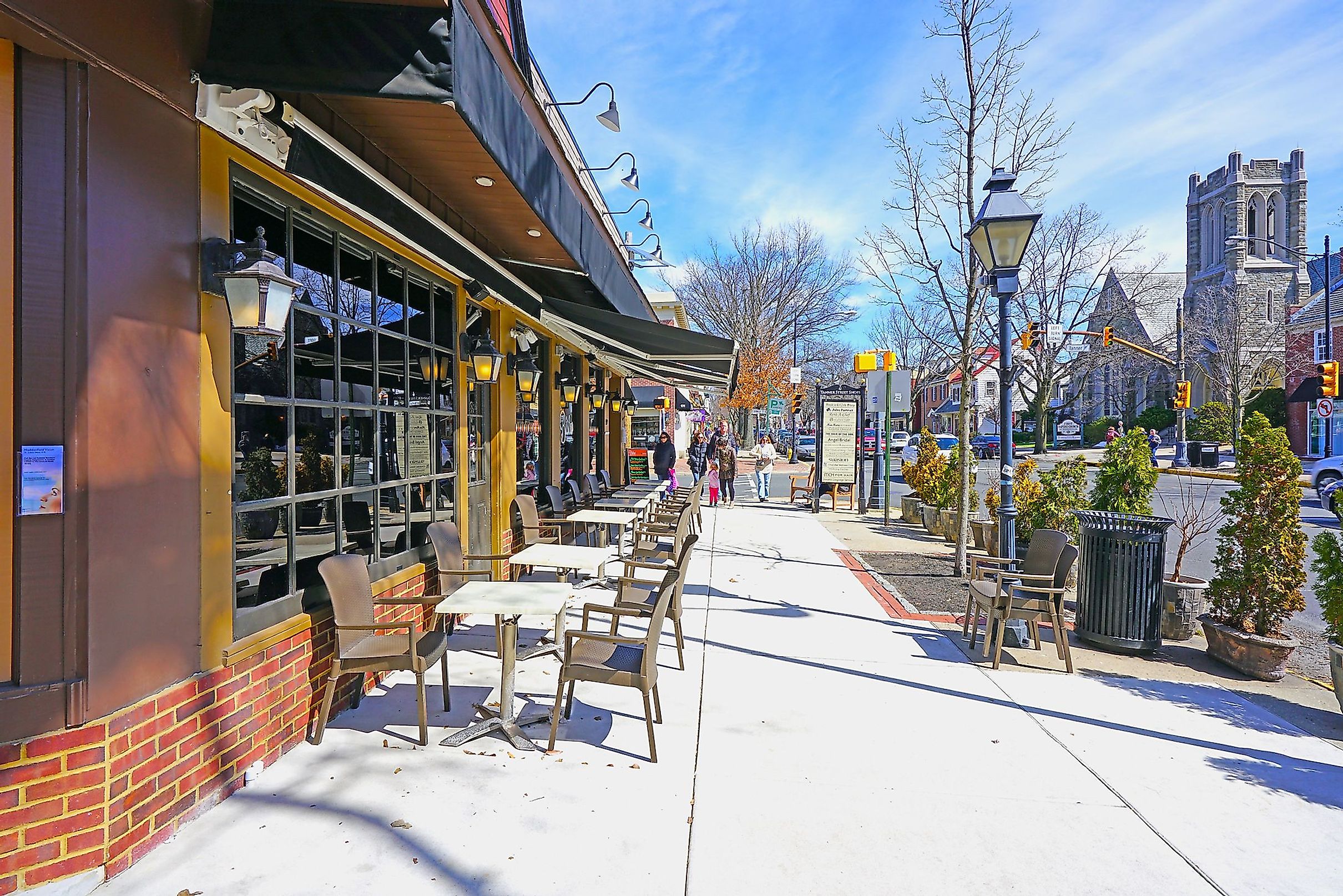 The historic town of Haddonfield, New Jersey. Editorial credit: EQRoy / Shutterstock.com