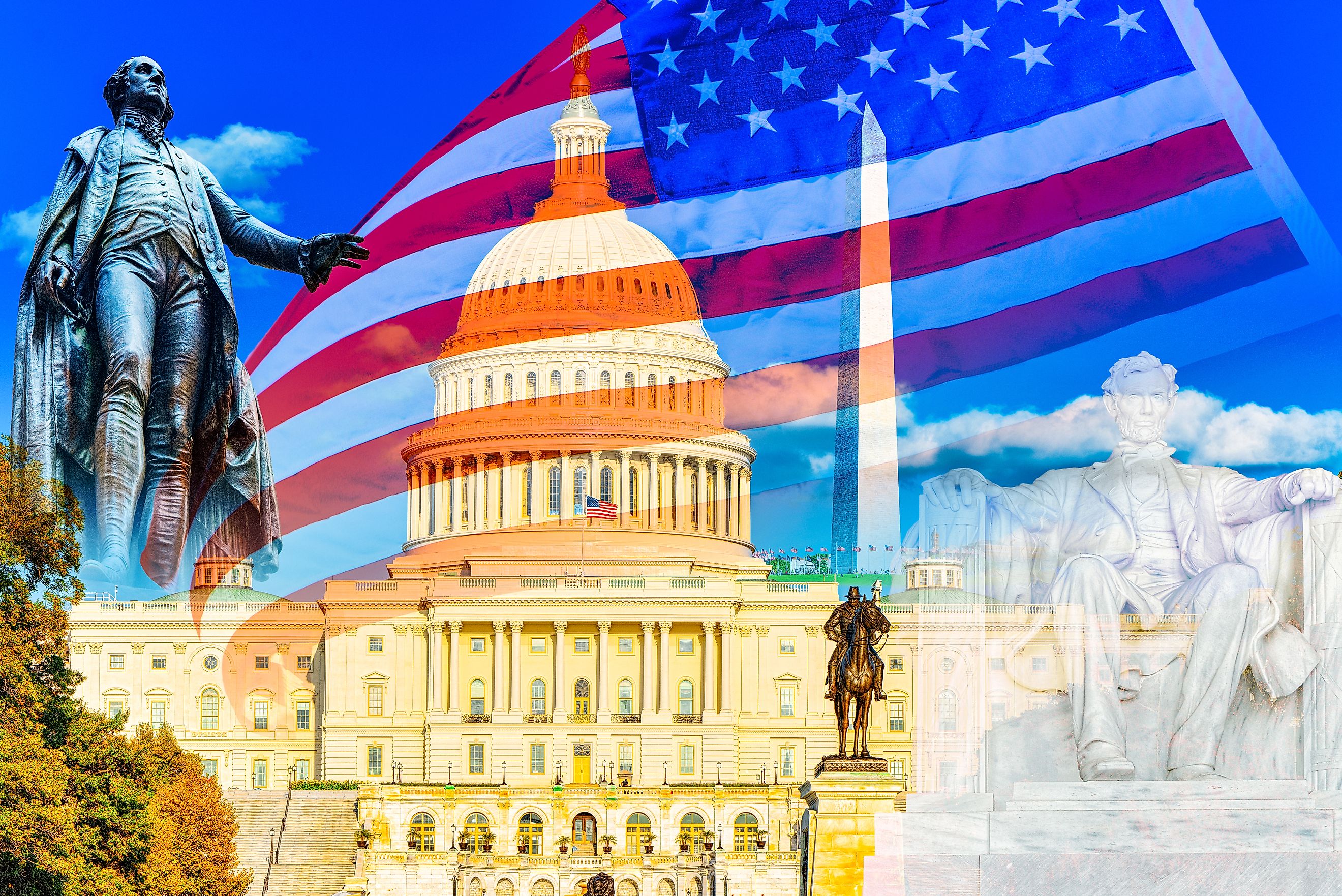 United States Capitol, Capitol Building,home of the United States Congress and Ulysses S. Grant Memorial.