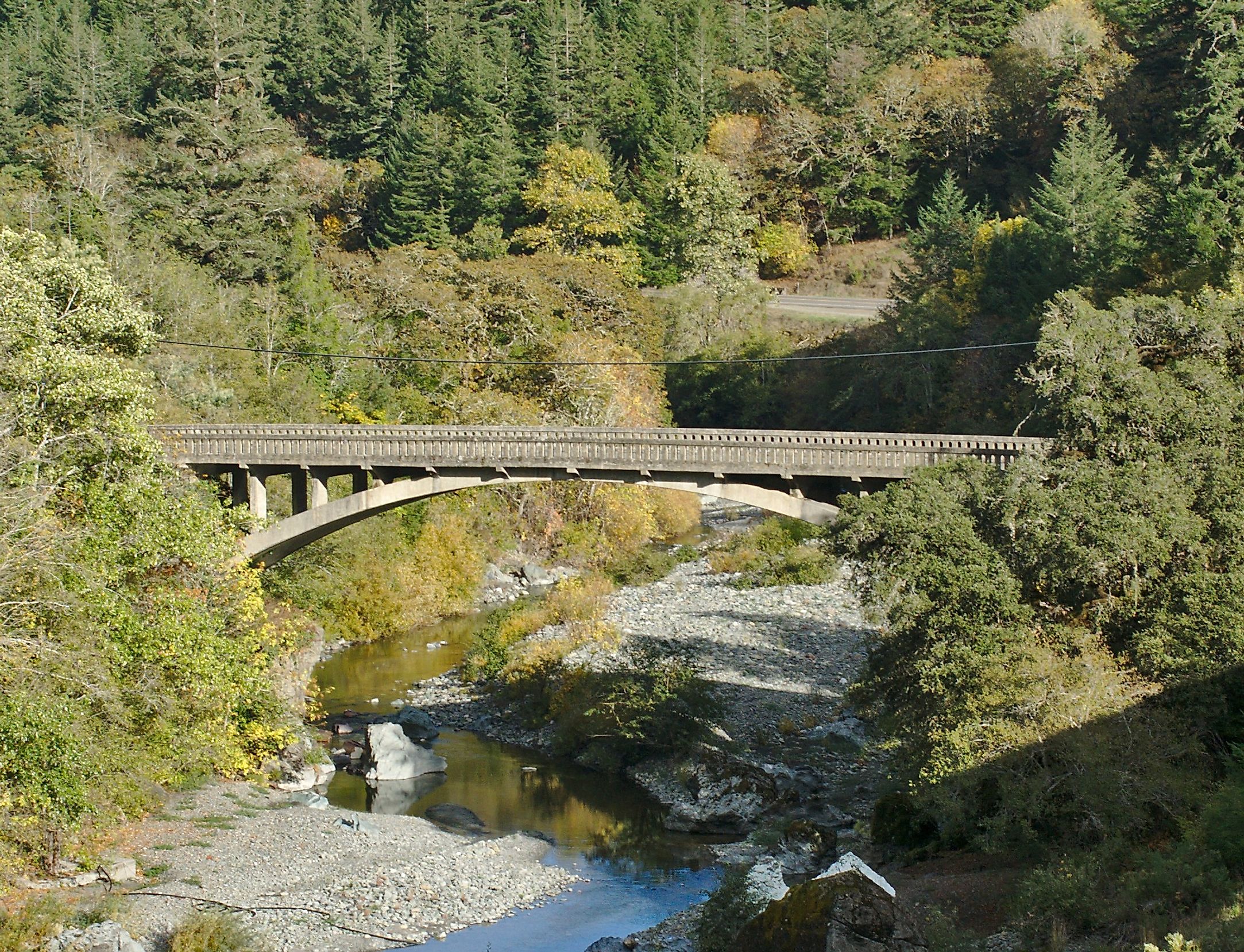 Bridge over the Van Duzen River. Editorial credit: Wikimedia commons