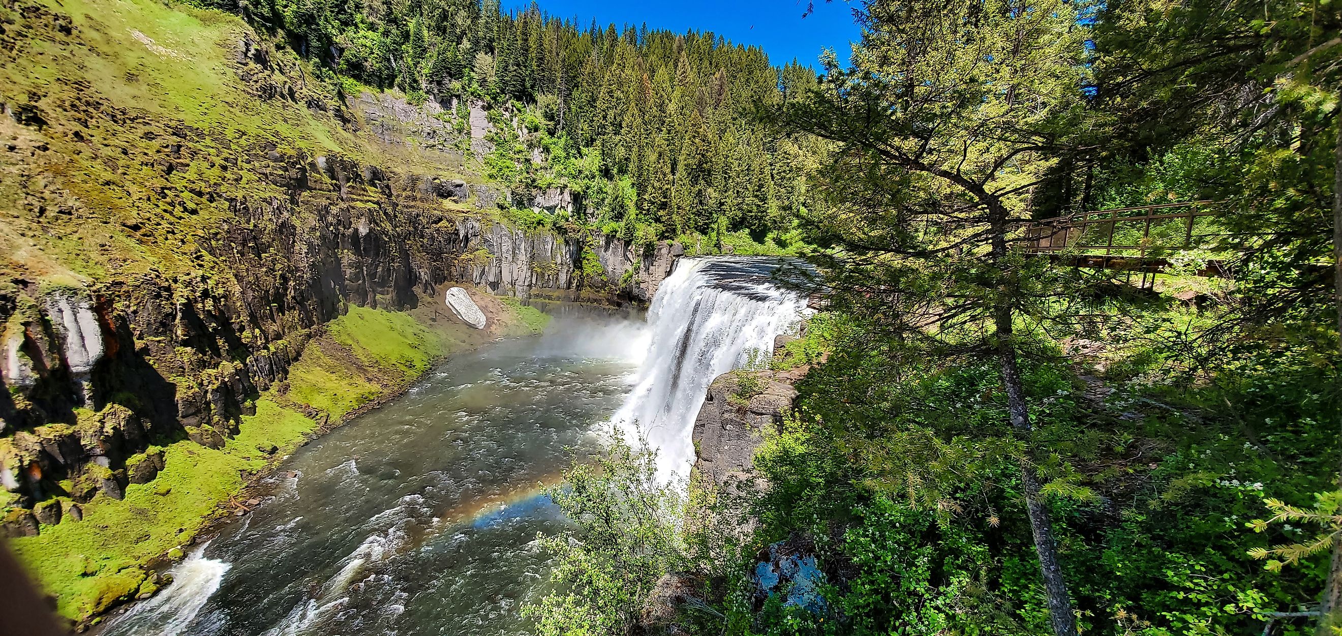 Upper Mesa Falls in Caribou Targhee National Park Idaho