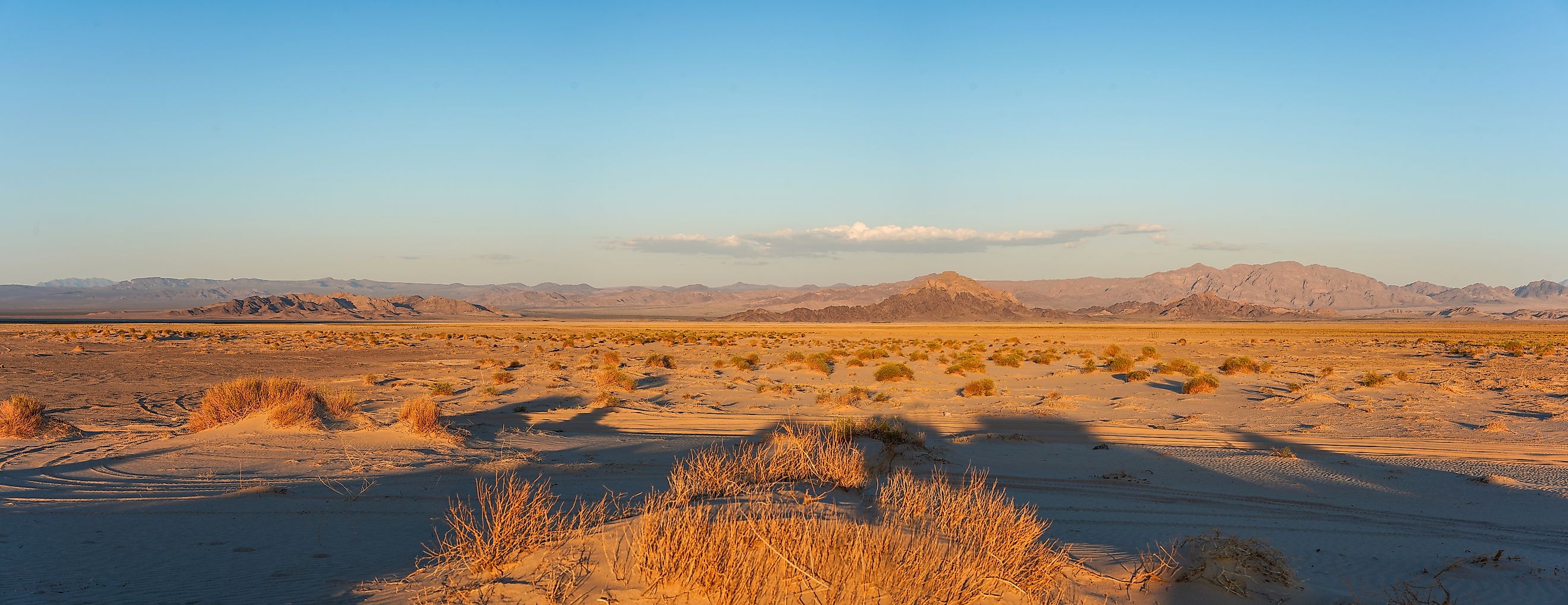 Sunset in the Mojave Desert.